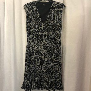 Glamour Women's Dress Black and Gray Print SIze 6